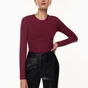 Babaton Sculpt Knit Empire Longsleeve top workout gym to street‎ athletic sporty